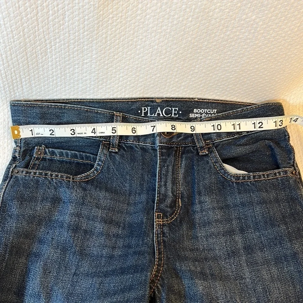 Children’s Place Boys Dark Jupiter Blue Bootcut Jeans size‎ 10